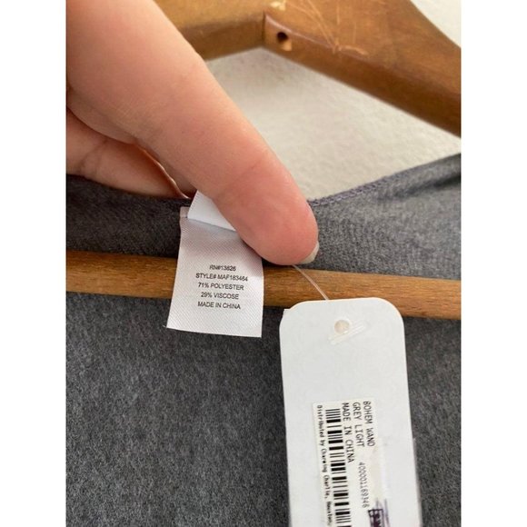 Charming Charlie Gray Fringe Kimono OS New - Picture 6 of 7